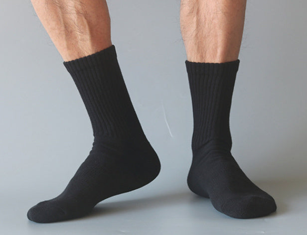 Athletic Socks with Towel Bottom and Loose Cuff