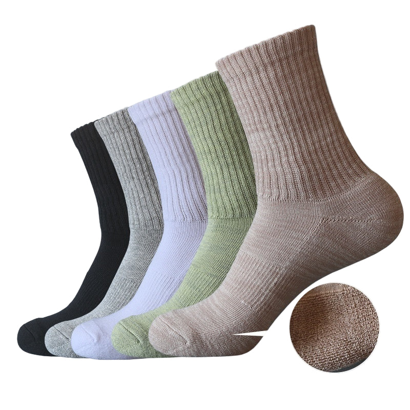 Athletic Socks with Towel Bottom and Loose Cuff