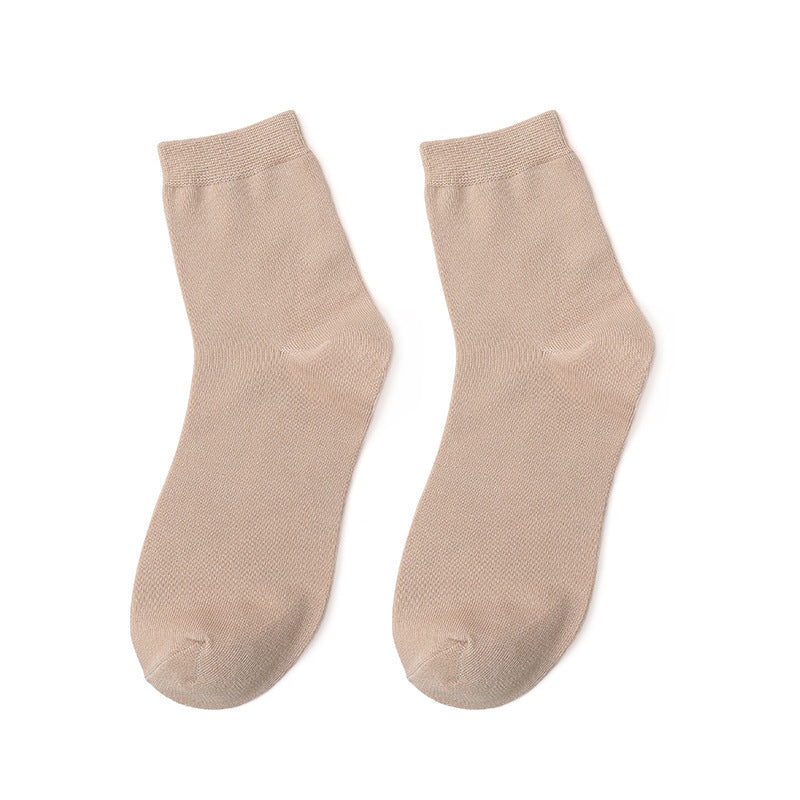 Crew Socks with Ribbed Cuff