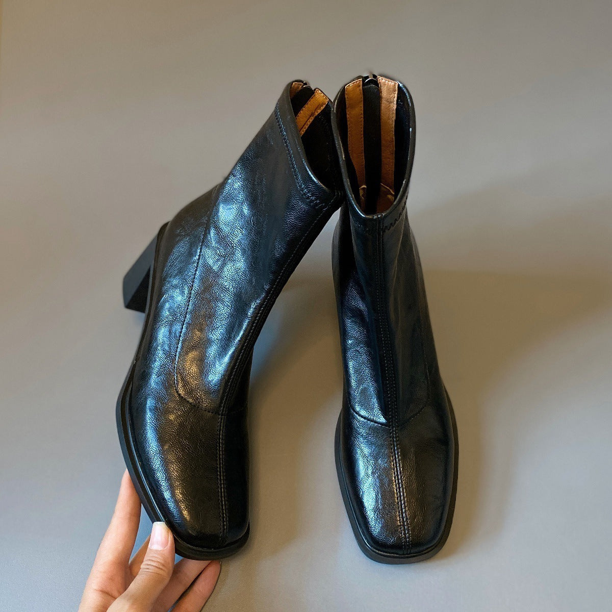 Ankle Boot with Block Heel