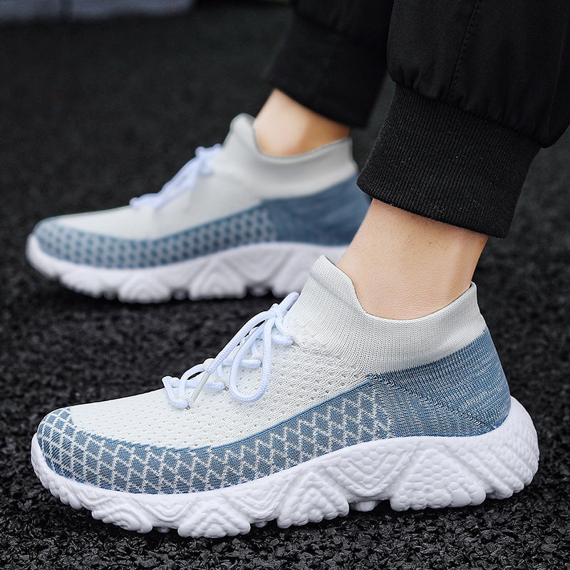 Men’s knitted lace-up sneakers