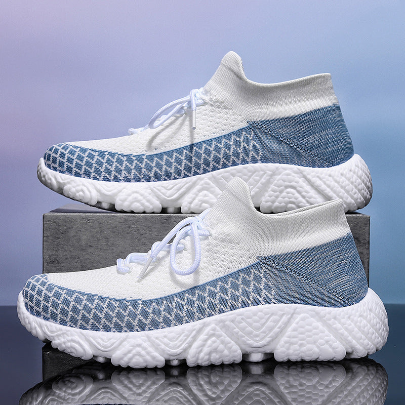 Men’s knitted lace-up sneakers