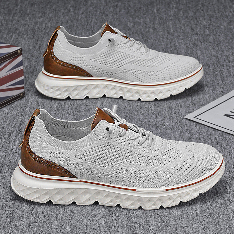 Men’s knitted lace-up sneakers