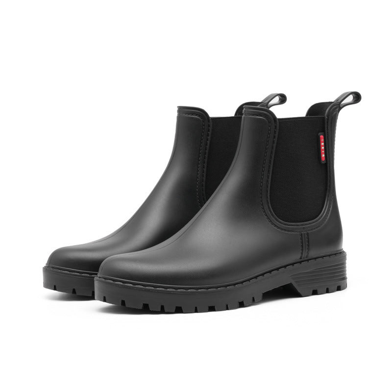 Ankle Boots with Elastic Side Panels