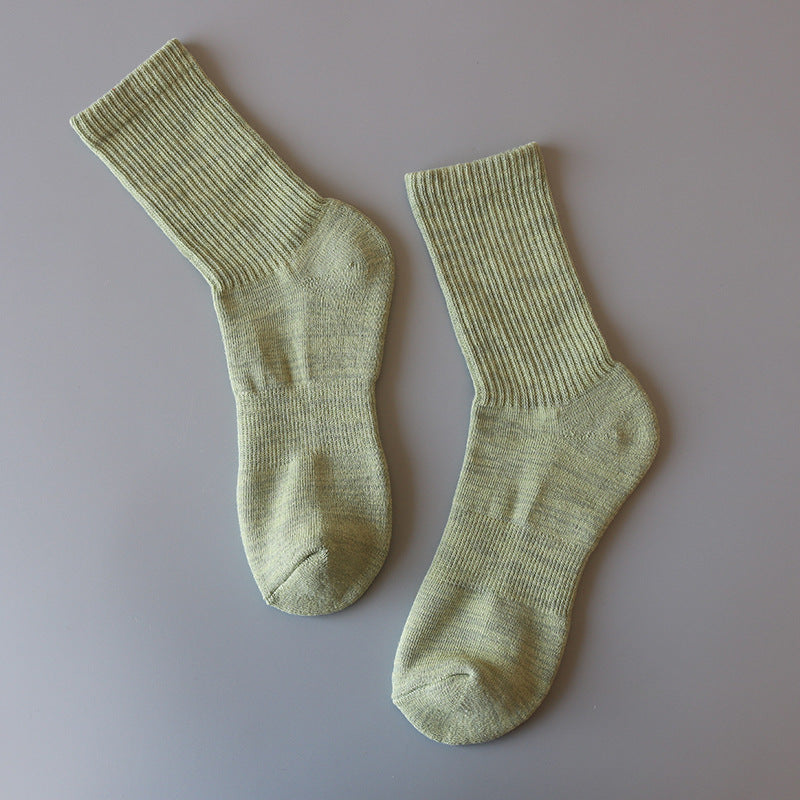Athletic Socks with Towel Bottom and Loose Cuff