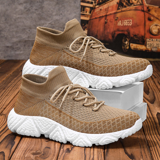 Men’s knitted lace-up sneakers