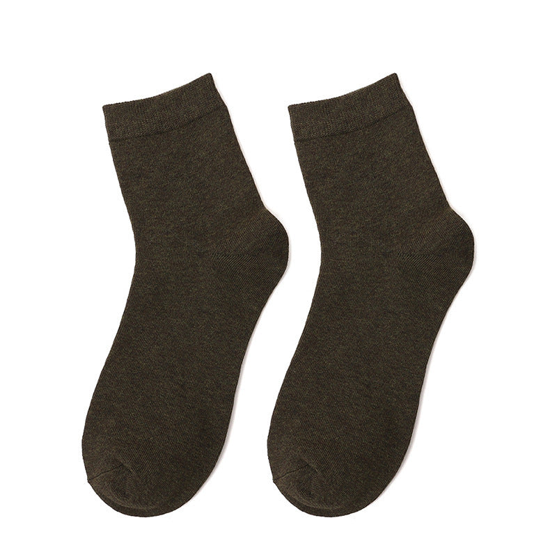 Crew Socks with Ribbed Cuff