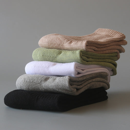 Athletic Socks with Towel Bottom and Loose Cuff
