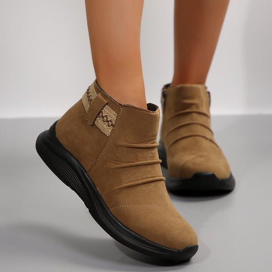 Ankle Boots with Platform Sole