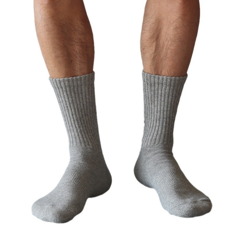 Athletic Socks with Towel Bottom and Loose Cuff