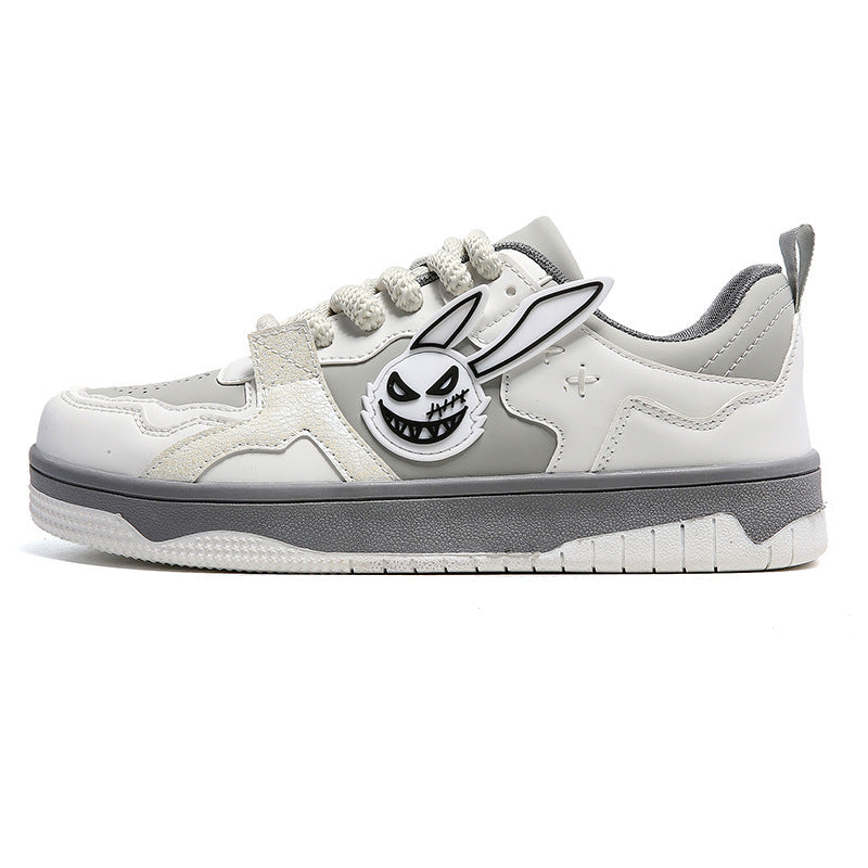 Mens low-top sneakers with smiley