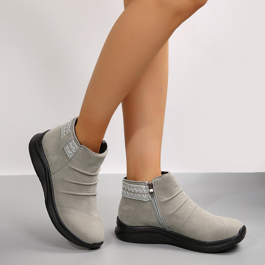 Ankle Boots with Platform Sole
