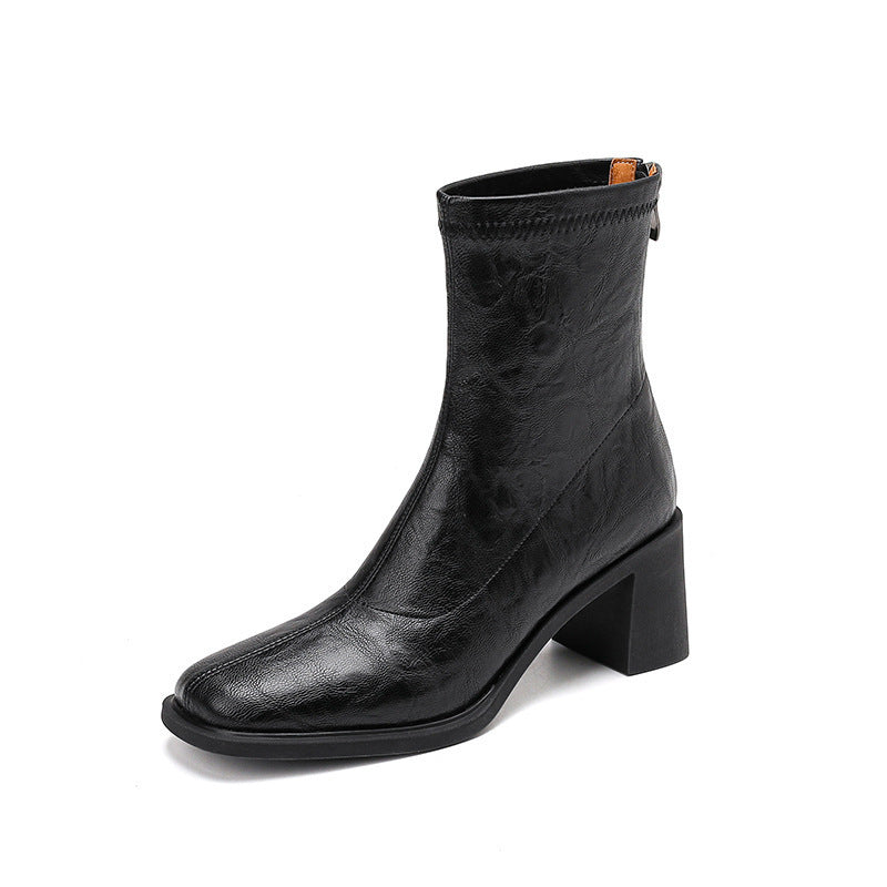 Ankle Boot with Block Heel