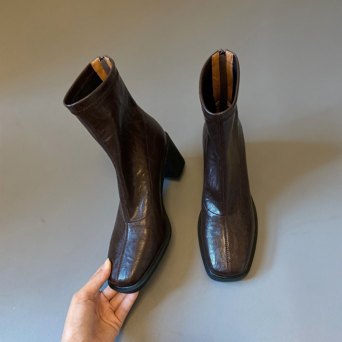 Ankle Boot with Block Heel