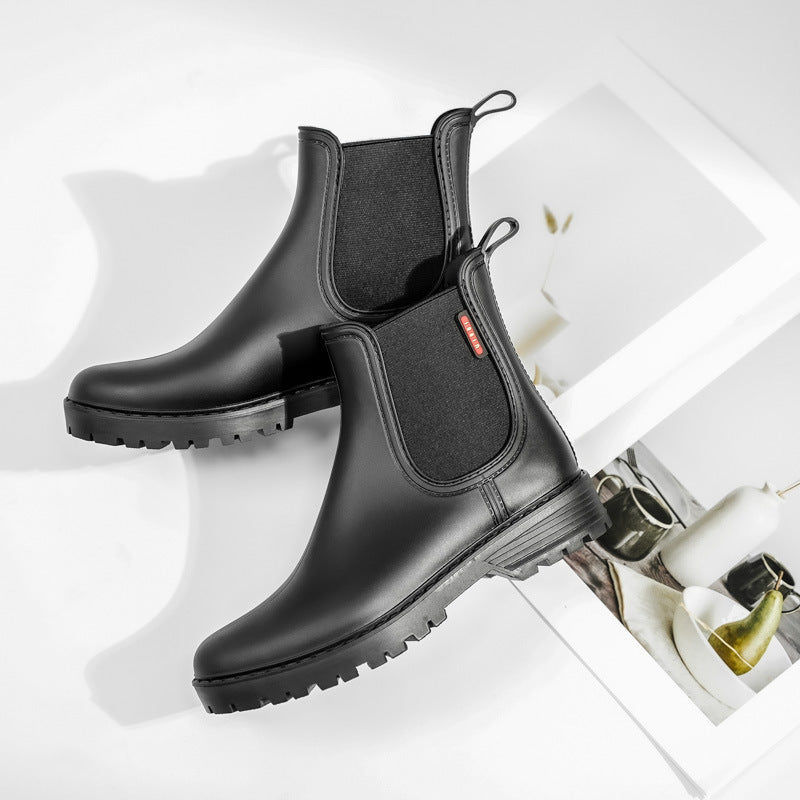 Ankle Boots with Elastic Side Panels