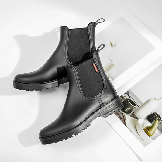 Ankle Boots with Elastic Side Panels