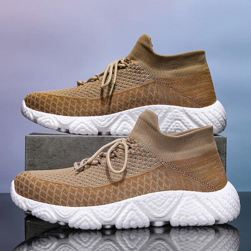 Men’s knitted lace-up sneakers