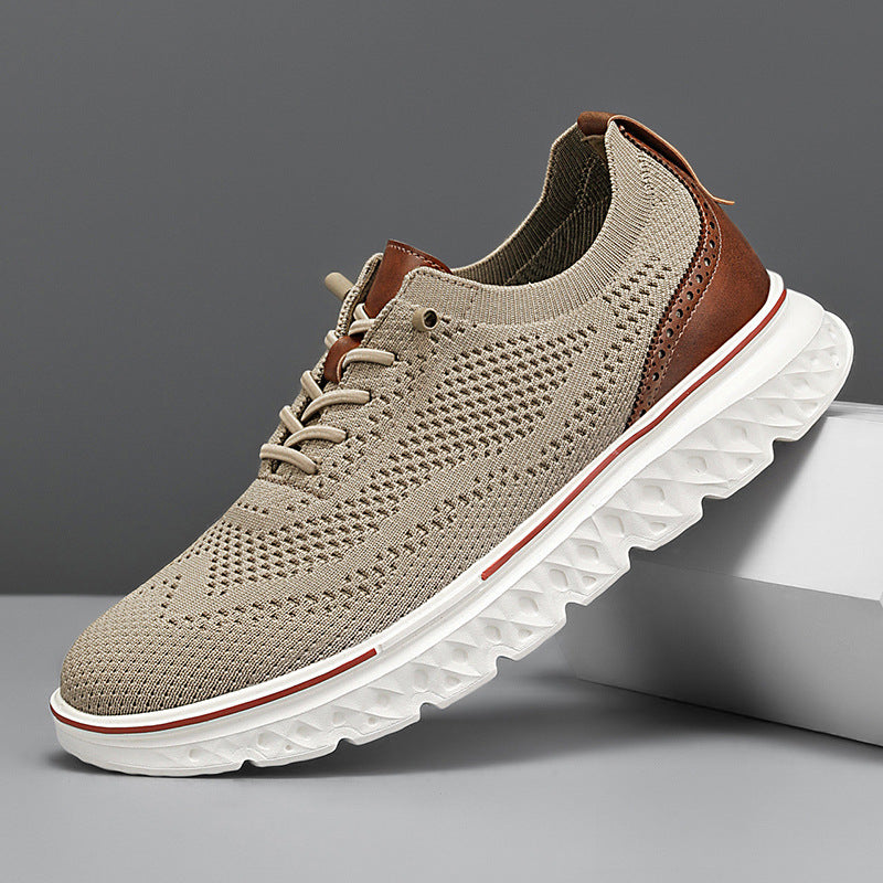 Men’s knitted lace-up sneakers