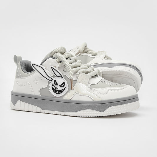 Mens low-top sneakers with smiley