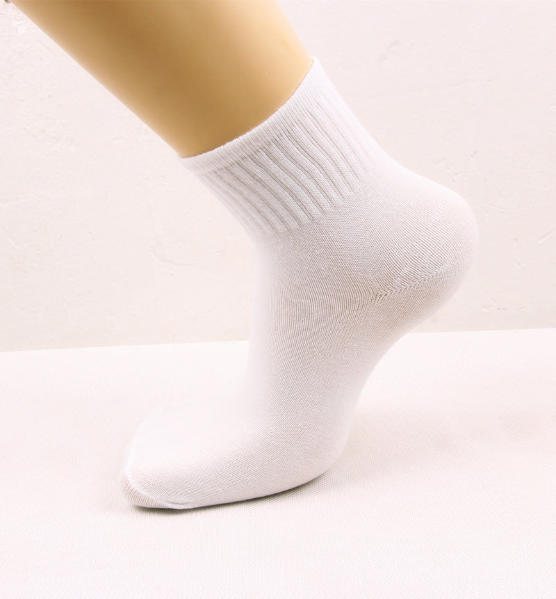 Sneaker Socks with Elastic Cuff and Reinforced Heel