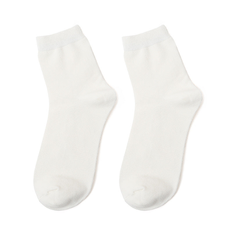 Crew Socks with Ribbed Cuff