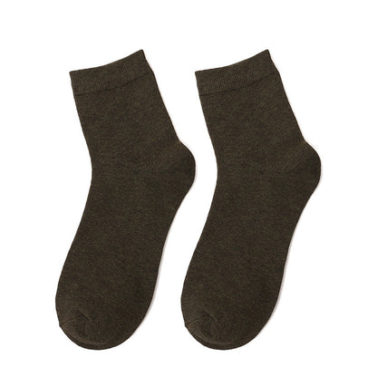 Crew Socks with Ribbed Cuff