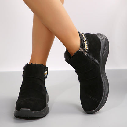 Ankle Boots with Platform Sole