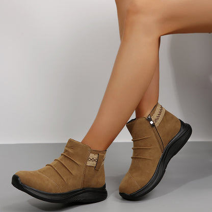 Ankle Boots with Platform Sole
