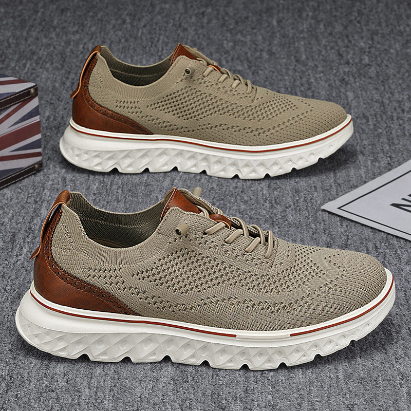 Men’s knitted lace-up sneakers