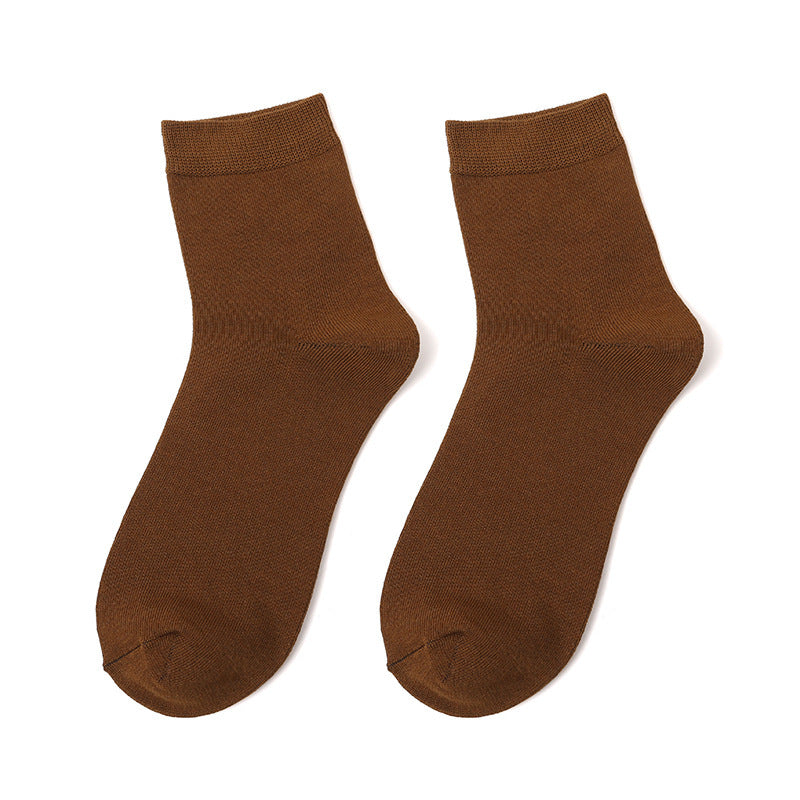 Crew Socks with Ribbed Cuff