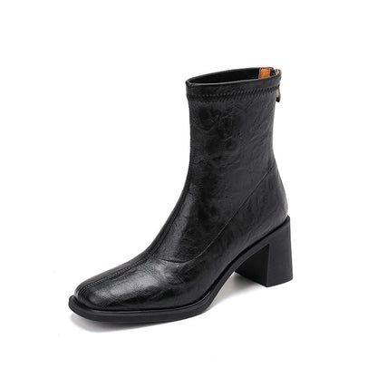 Ankle Boot with Block Heel