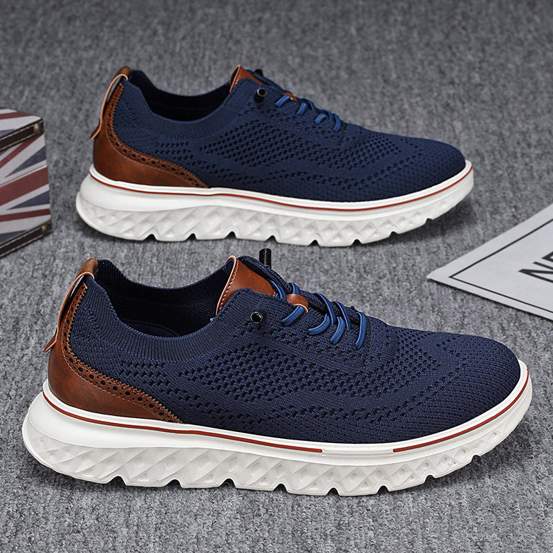 Men’s knitted lace-up sneakers