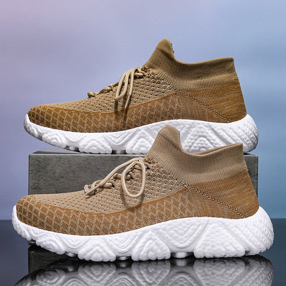 Men’s knitted lace-up sneakers