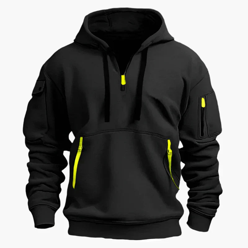 Hoodie with Zippered Pockets